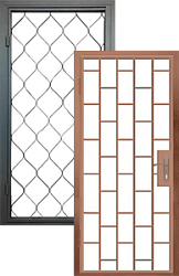 Стальные решетчатые двери - Изображение